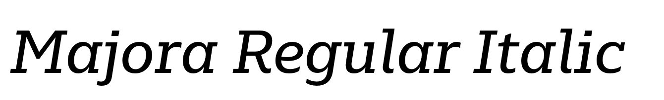 Majora Regular Italic